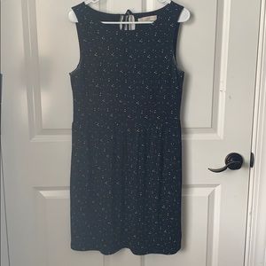 Black and white spotted dress